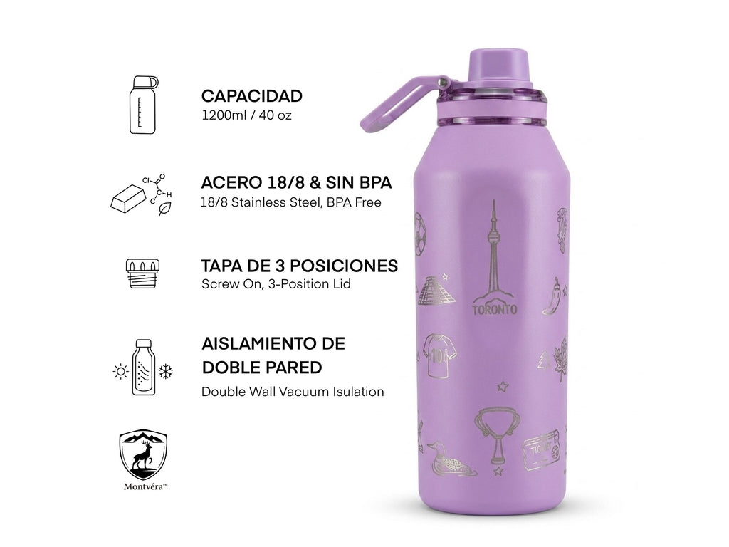 Termo Fútbol Montvéra: Edición Norteamérica | 120ml / 40 oz