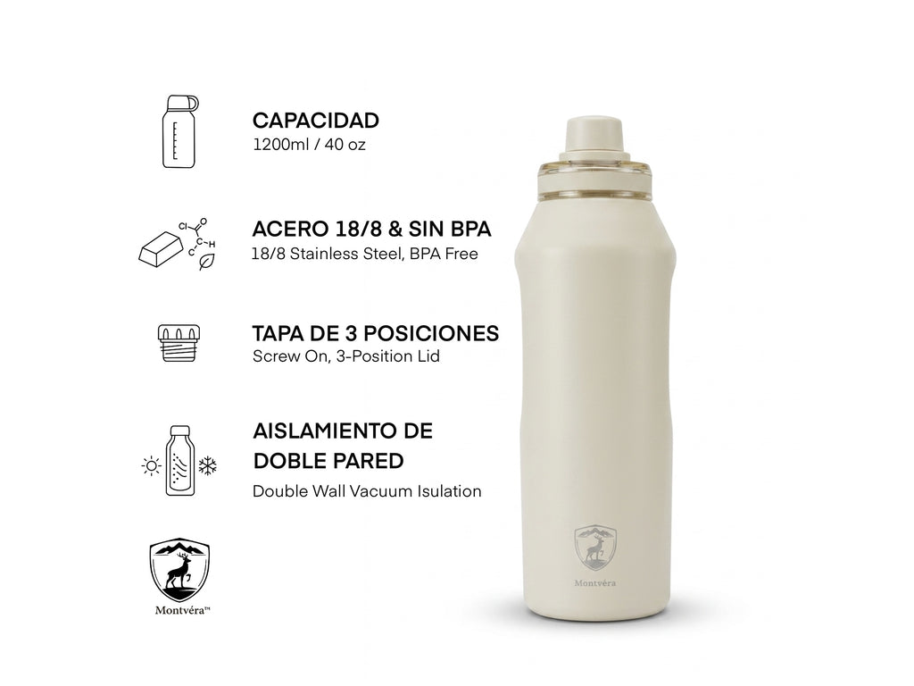 Termo Montvéra Classique Luxury | 1200ml / 40 oz